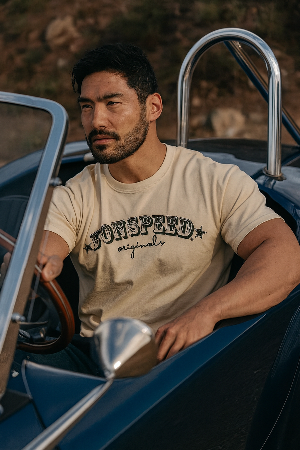 Vintage-Inspired bonspeed Originals Tee, Retro Hot Rod Graphic, bonspeed T-shirt