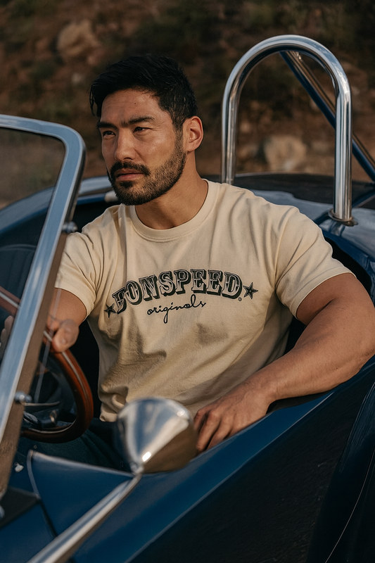 Vintage-Inspired bonspeed Originals Tee, Retro Hot Rod Graphic, bonspeed T-shirt
