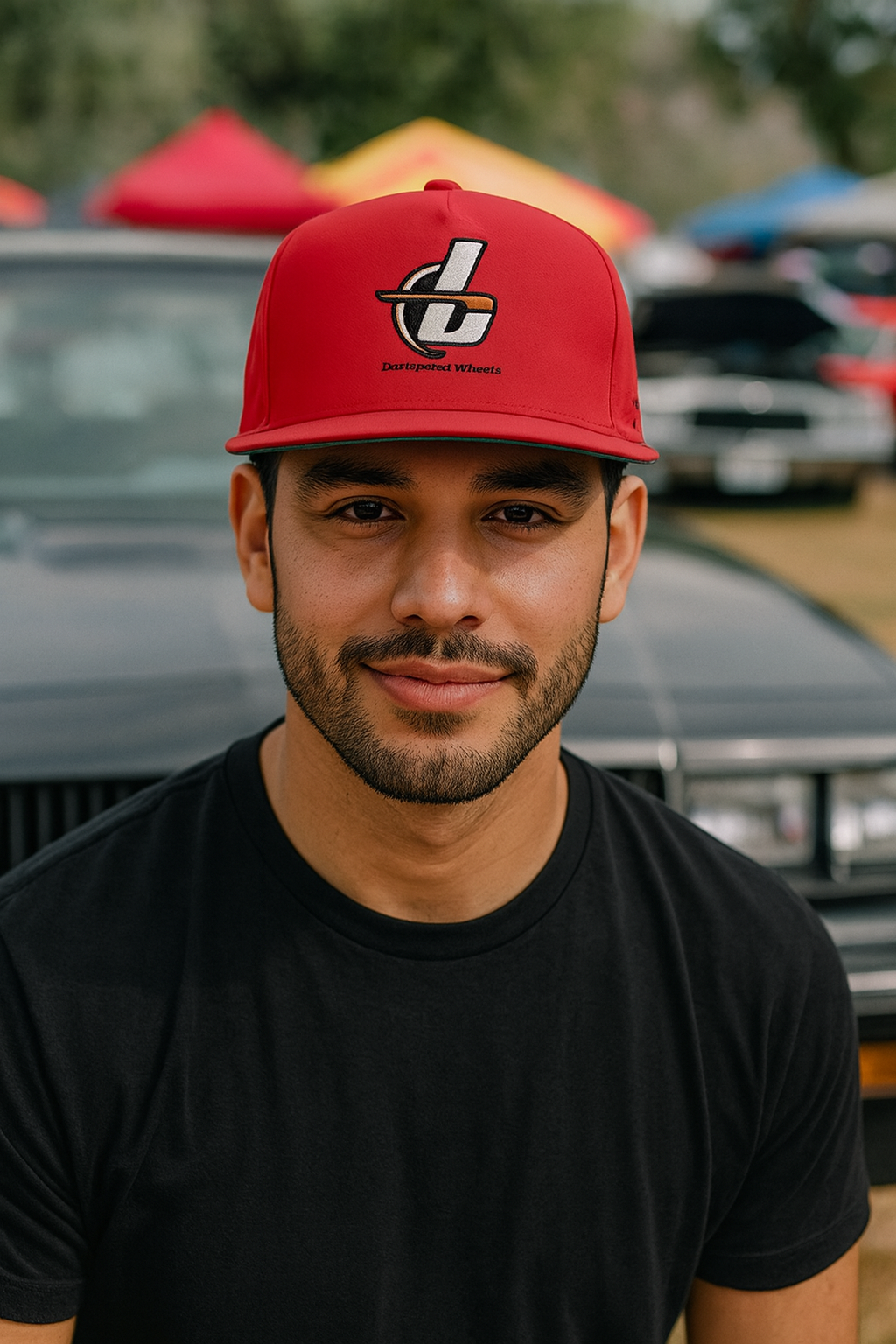 bonspeed Wheels Flat Bill Cap, Embroidered Design, Customizable Headwear, billet