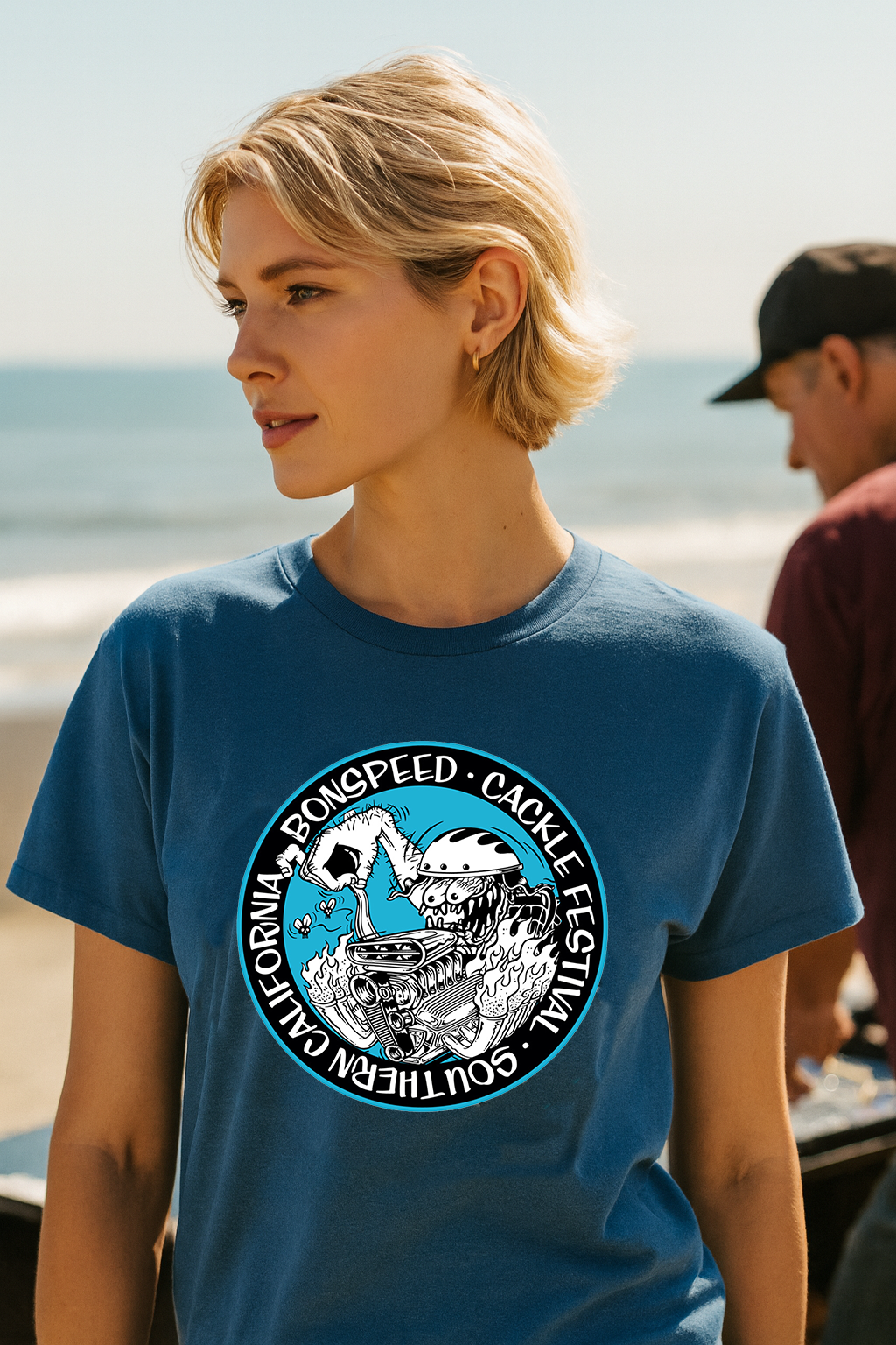 Cacklefest Fink Style Garment-Dyed Heavyweight Tee, Hot Rod T-Shirt, Graphic Cotton Shirt, bonspeed Street Wear T-Shirt