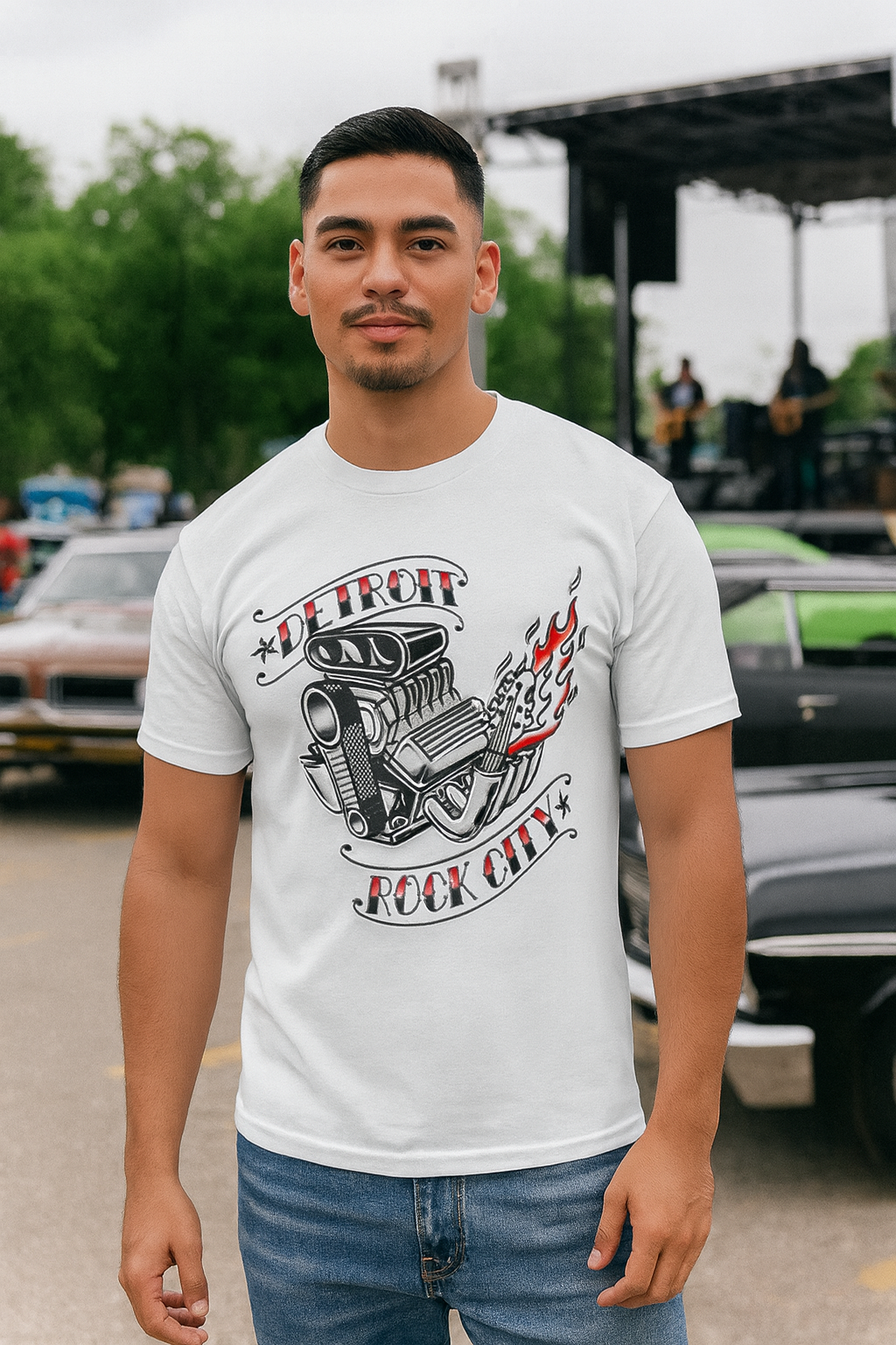 Detroit Rock City Tee, Vintage Car Lover Shirt, Unisex T-Shirt, Blower Motor