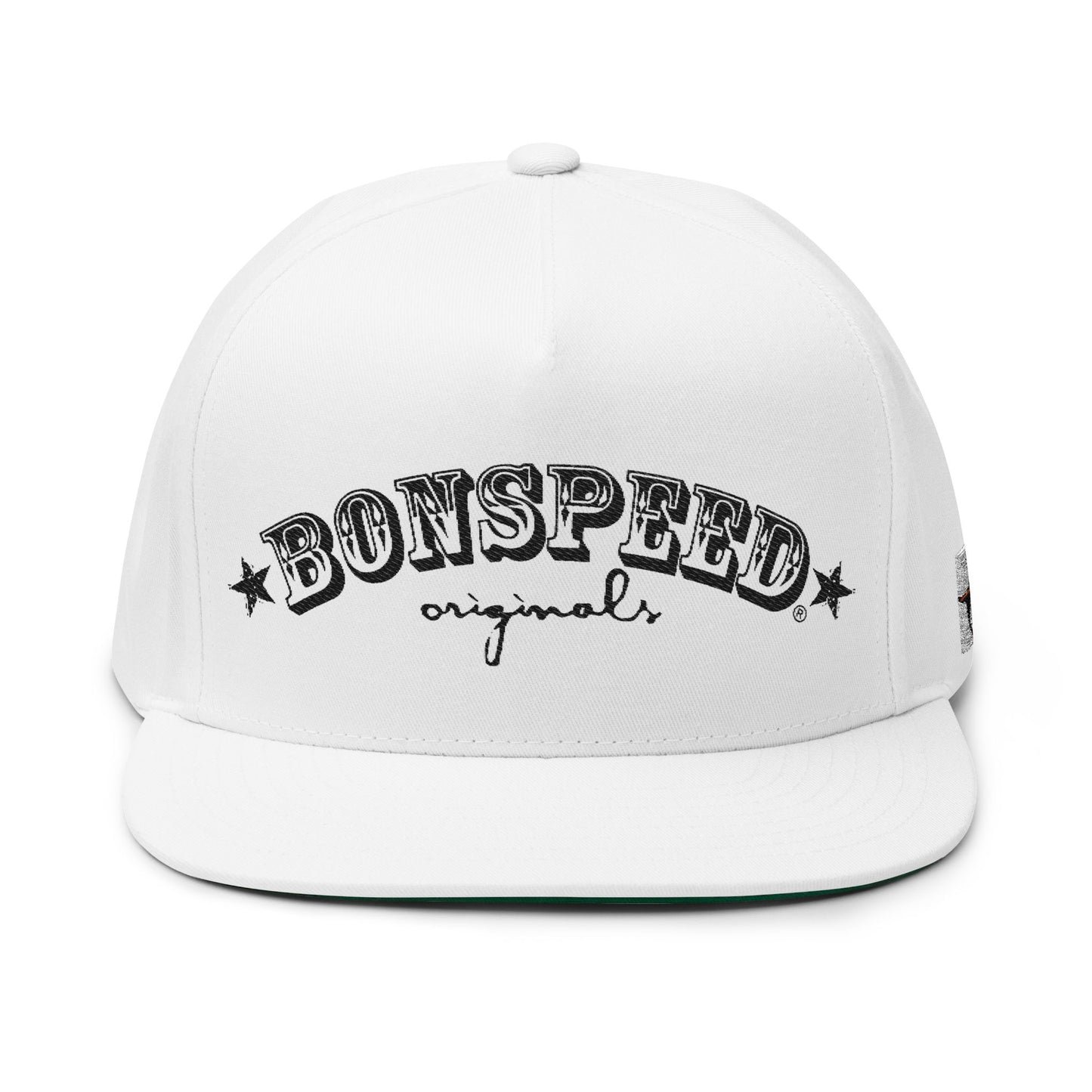 bonspeed Originals Flat Bill Cap, Casual Wear, Automotive Apparel, Gift for Him