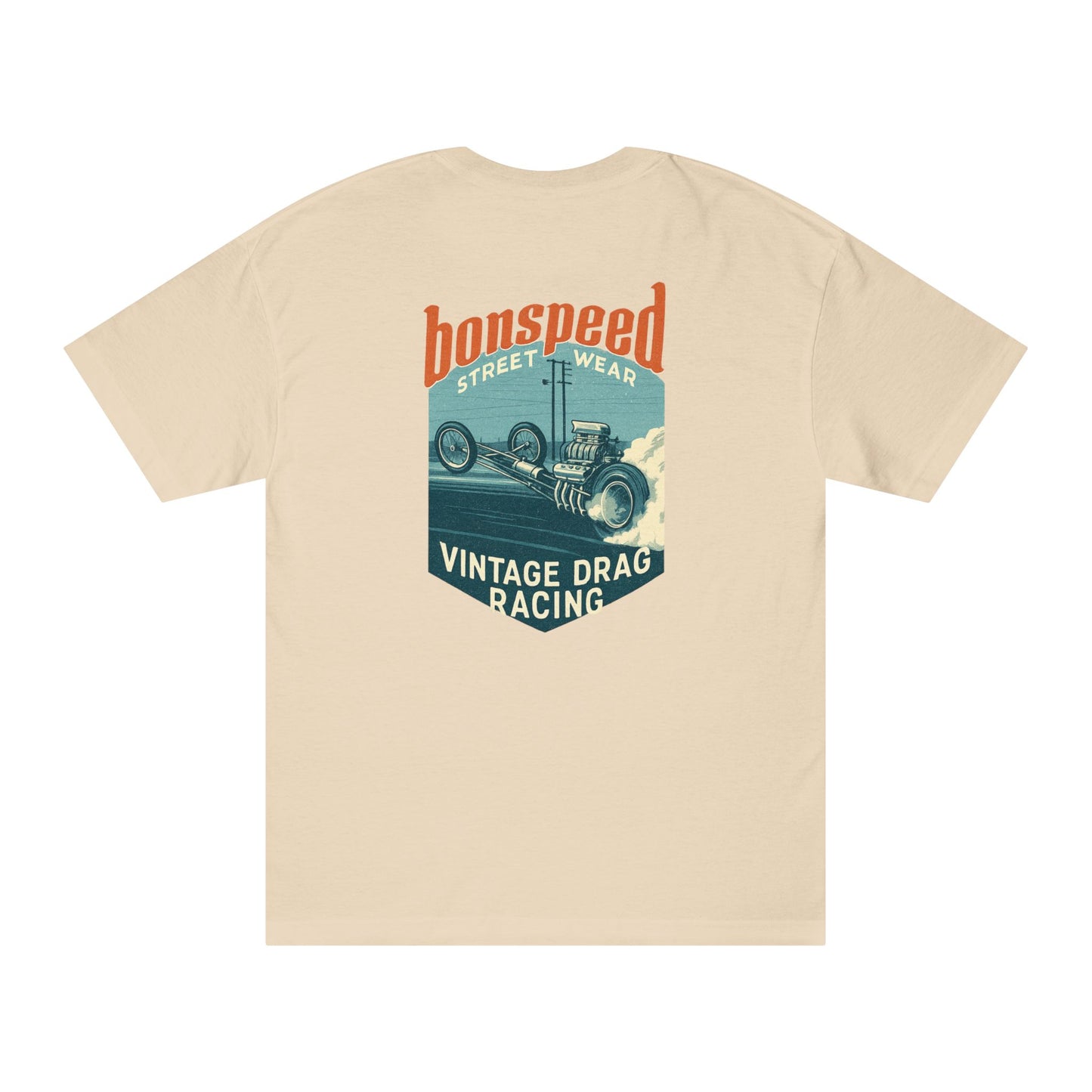 Vintage Drag Racing Tee, bonspeed Street Wear Retro Hot Rod Graphic T-Shirt