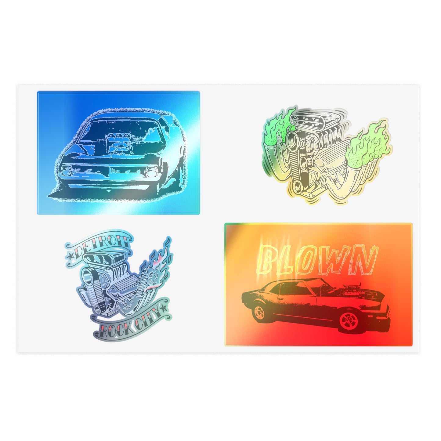 Cool Drag Racing Sticker Sheets, Blower, Funny Car Stickers, Challenger Camaro decal