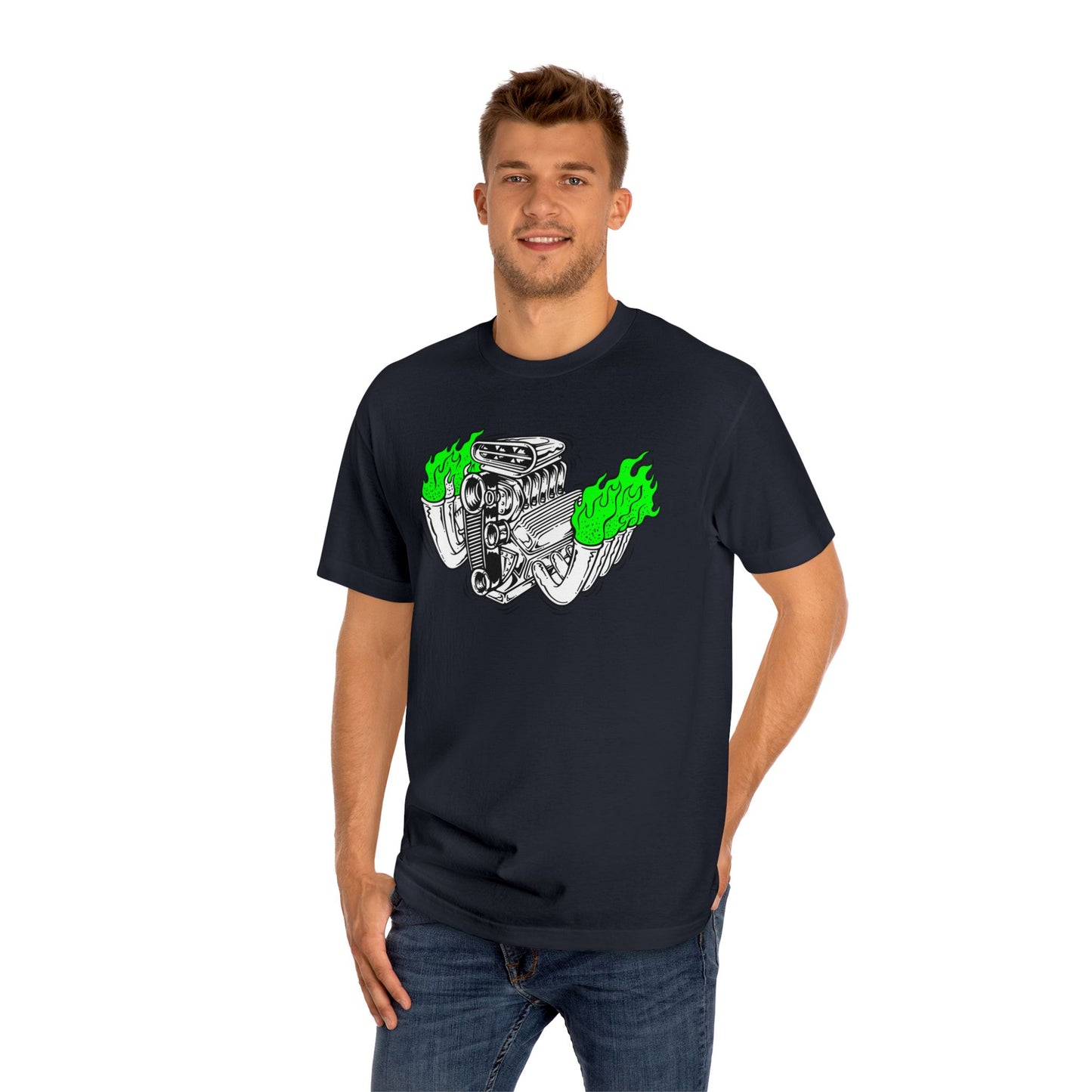 Fink Flame Graphic Tee | Giant Greens Falmes, Ed Roth, Rat Fink Style, Hot Rod Drag Race Shirt