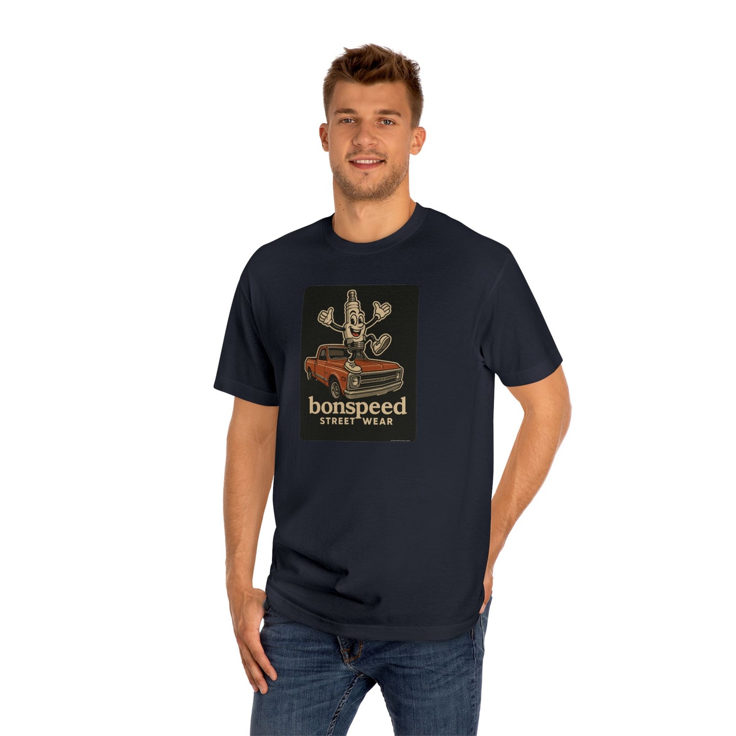 Mr Spark Plug Tee, 1970 Chevrolet C10 Pick Up T-shirt, bonspeed Street Wear