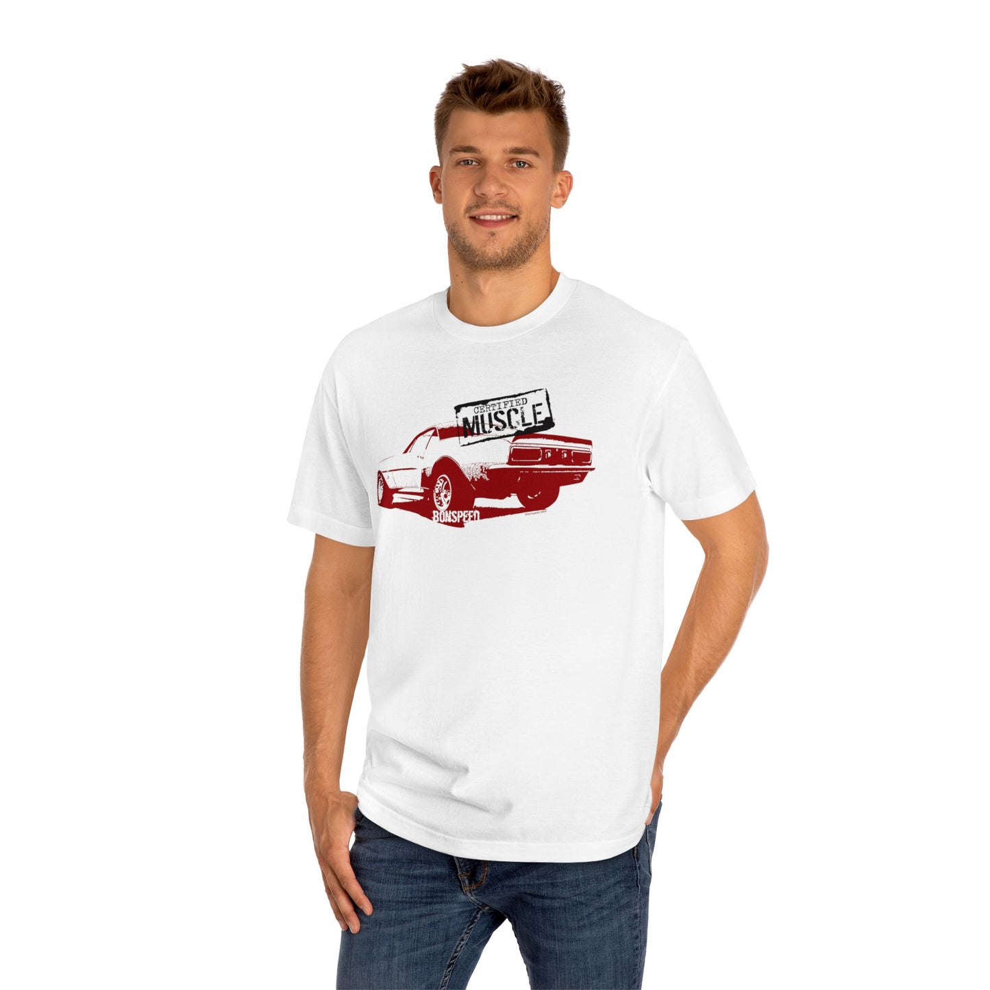 Certified Muscle bonspeed Tee, Muscle Car Camaro on Your Chest, T-Shirt