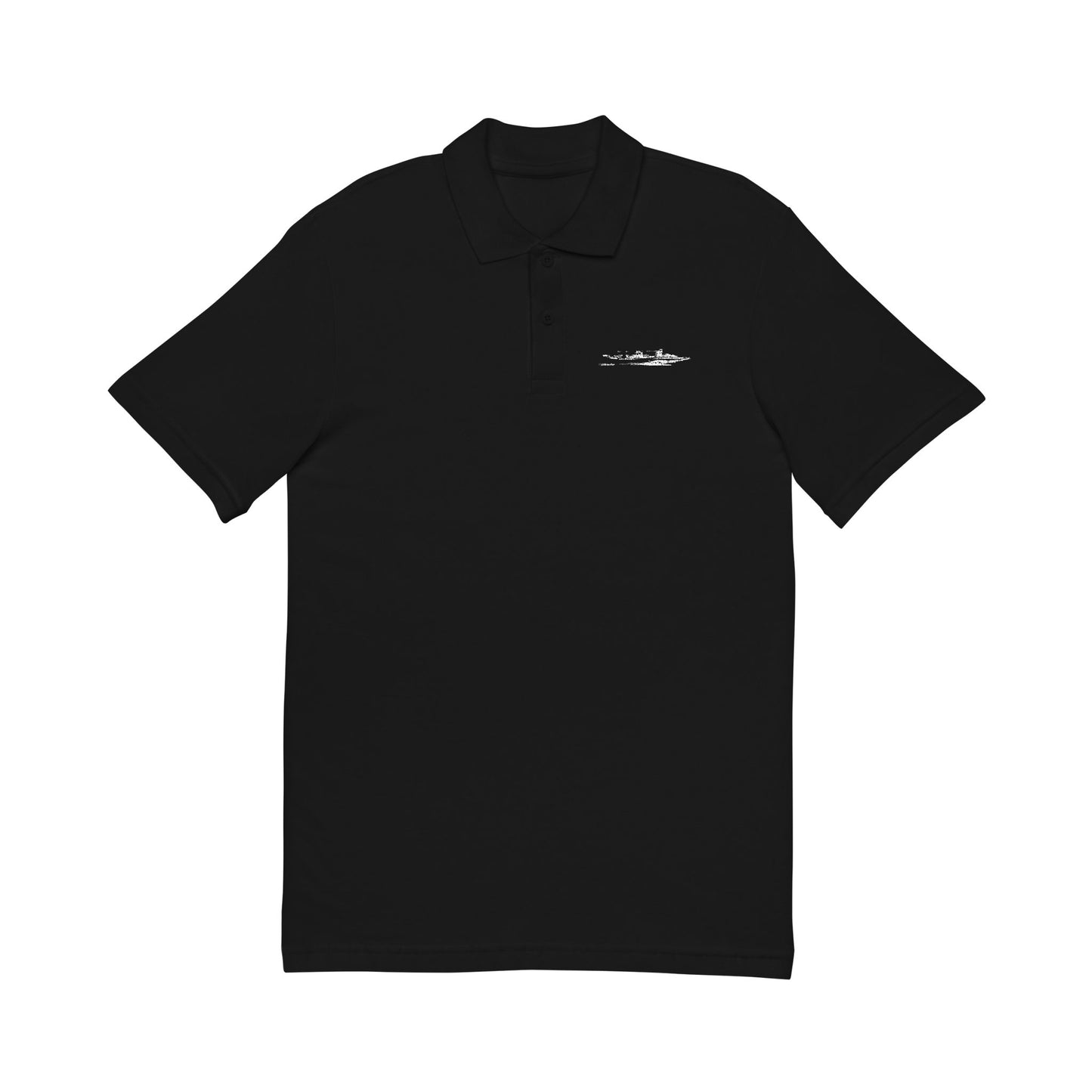bonspeed Flat Bottom Drag Boat Unisex Pique Polo Shirt (Embroidery) SEA Icon