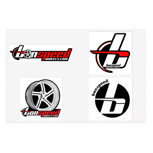 A sticker pack of four bonspeed decals