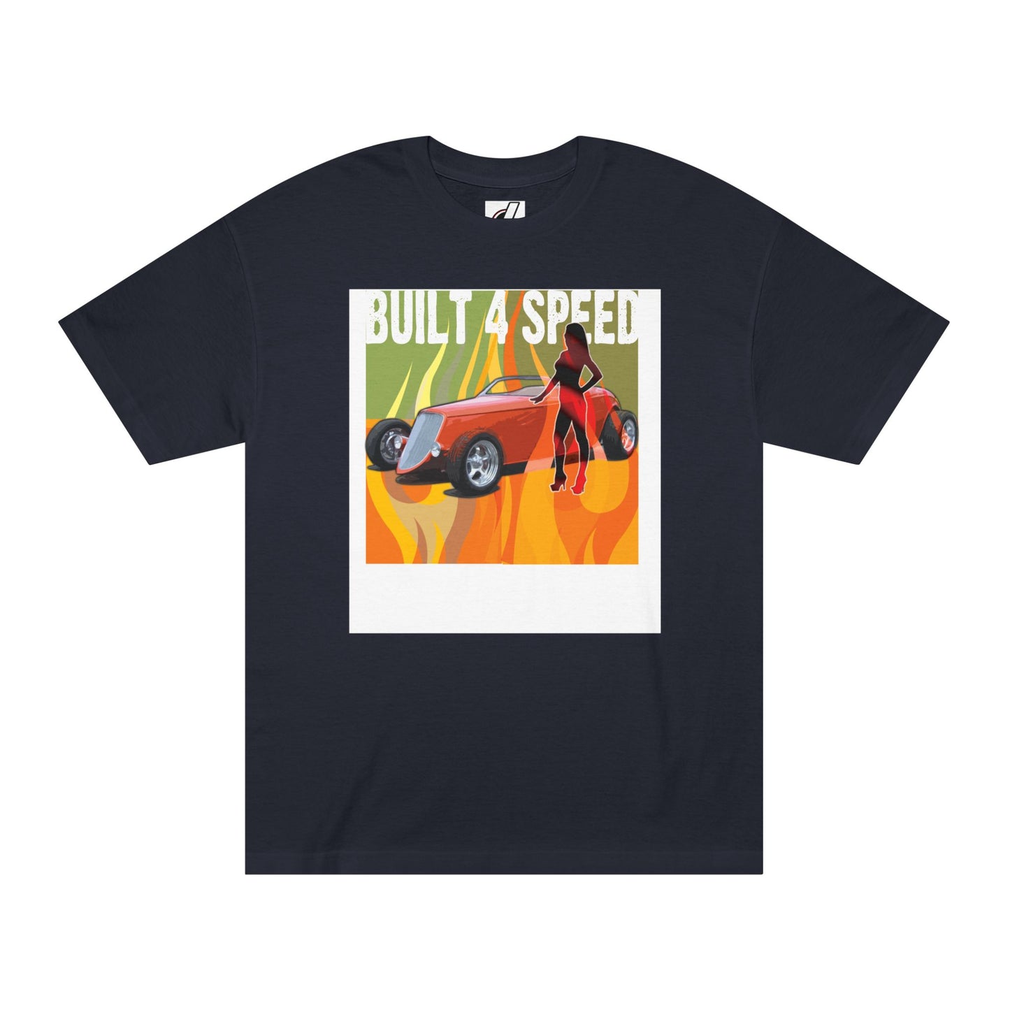 Hot Rod Built 4 Speed Tee, Car Lover Shirt, Roadster, Flames, bonspeed Original