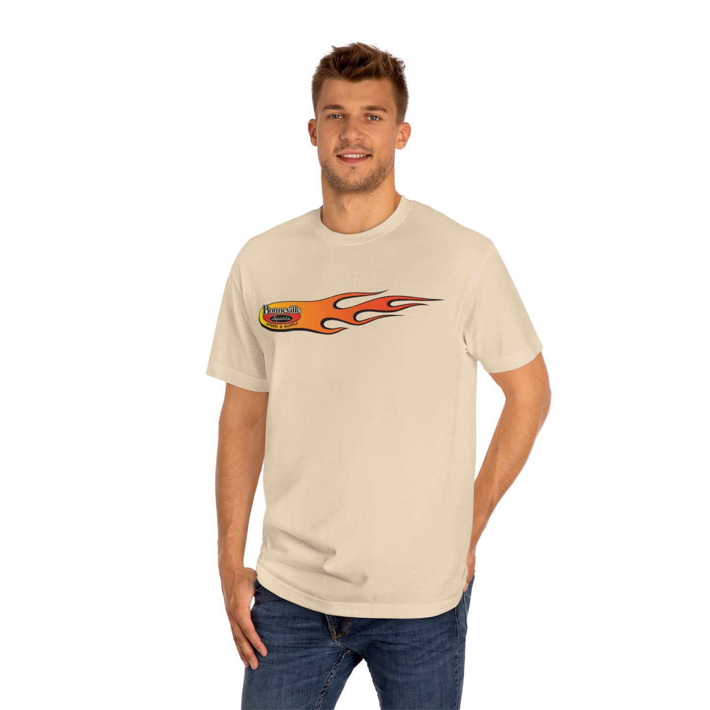 Flame Graphics Reissue Bonneville Speed & Supply Tee, bonspeed Graphic T-Shirt