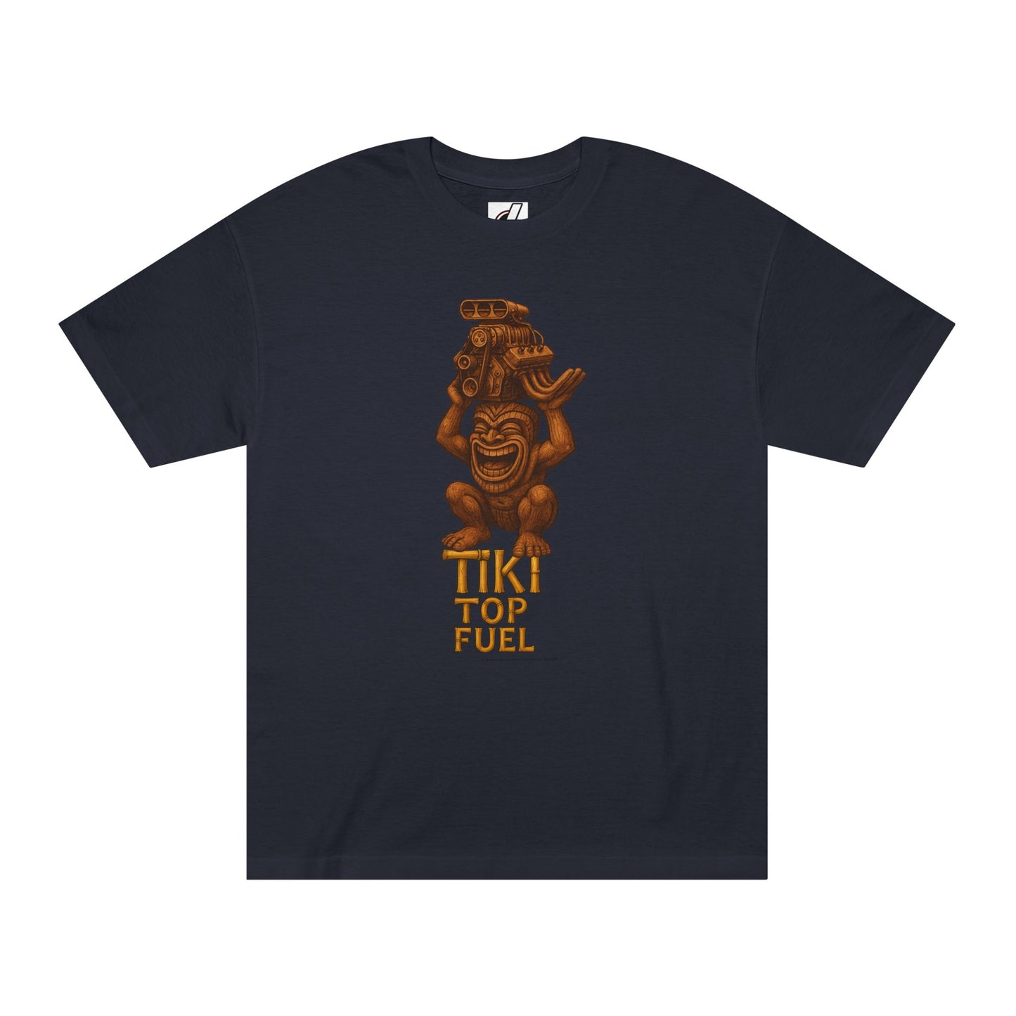 Tiki Top Fueler T-Shirt, Tiki Totem, Motor, Drag Race bonspeed Style