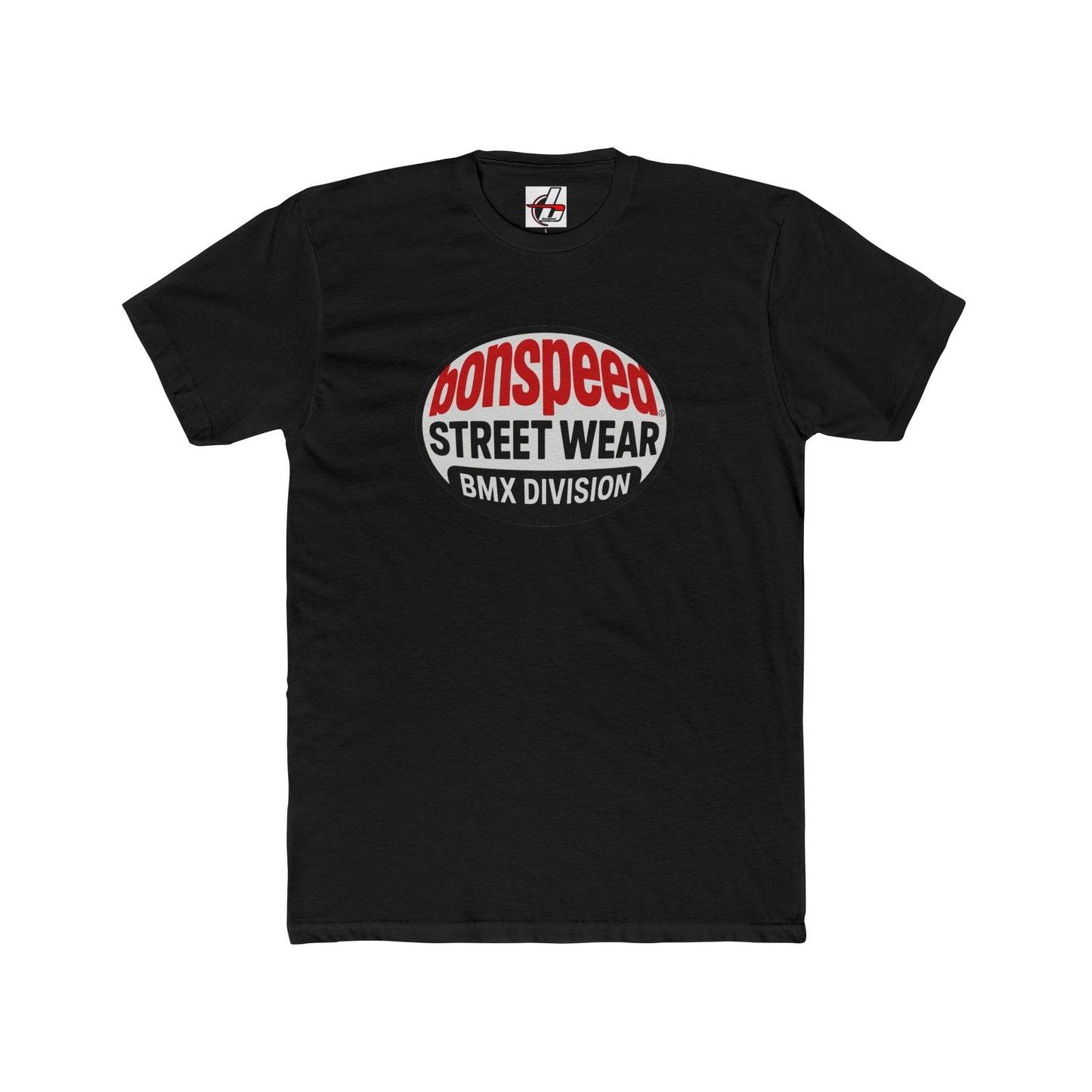 Bonspeed Street Wear BMX Division Tee — Retro Graphic T-Shirt, Old School Vintage Fisheye BMX