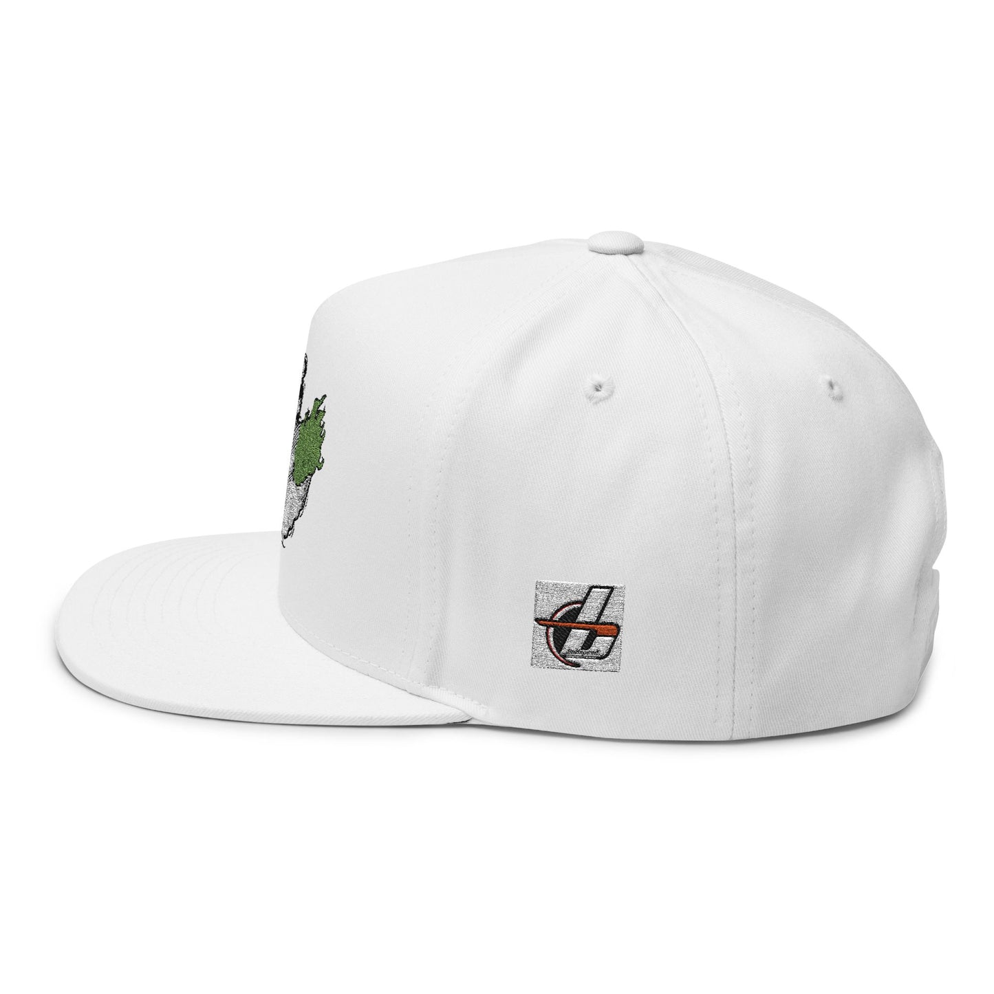 Fink Flames Embroidered Flat Bill Cap, Roth Style Motor, Snapback, Streetwear