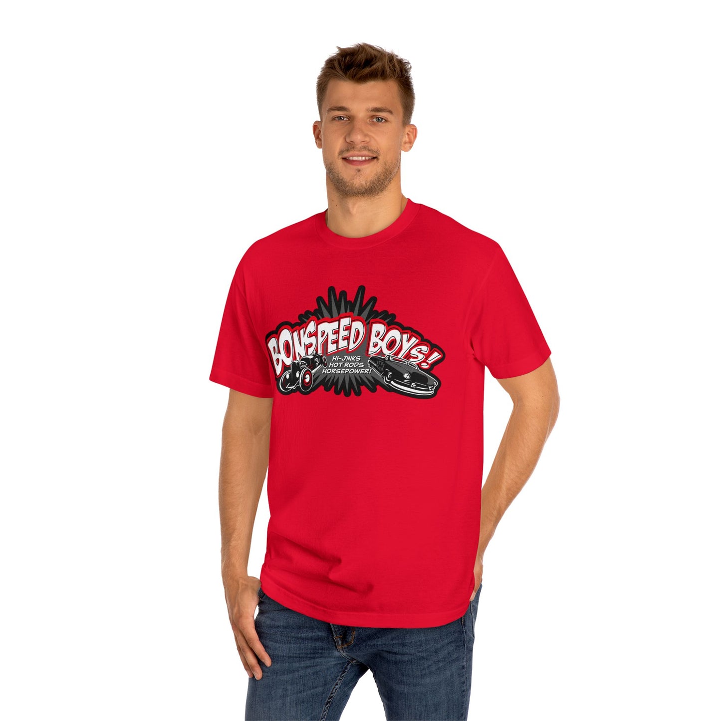 bonspeed Boys Graphic Hot Rod T-shirt, Live the bonspeed Street Wear Lifestyle