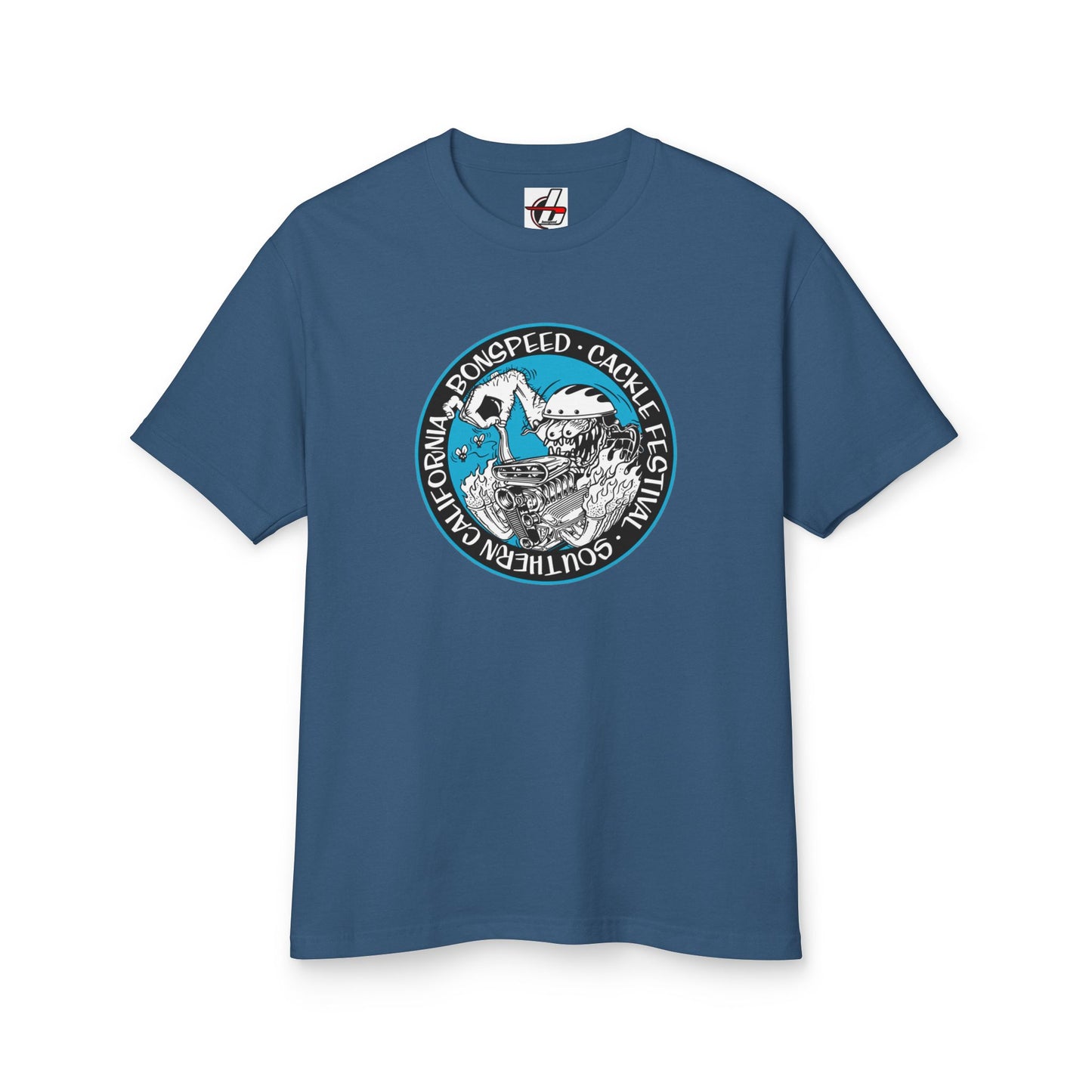 Cacklefest Fink Style Garment-Dyed Heavyweight Tee, Hot Rod T-Shirt, Graphic Cotton Shirt, bonspeed Street Wear T-Shirt