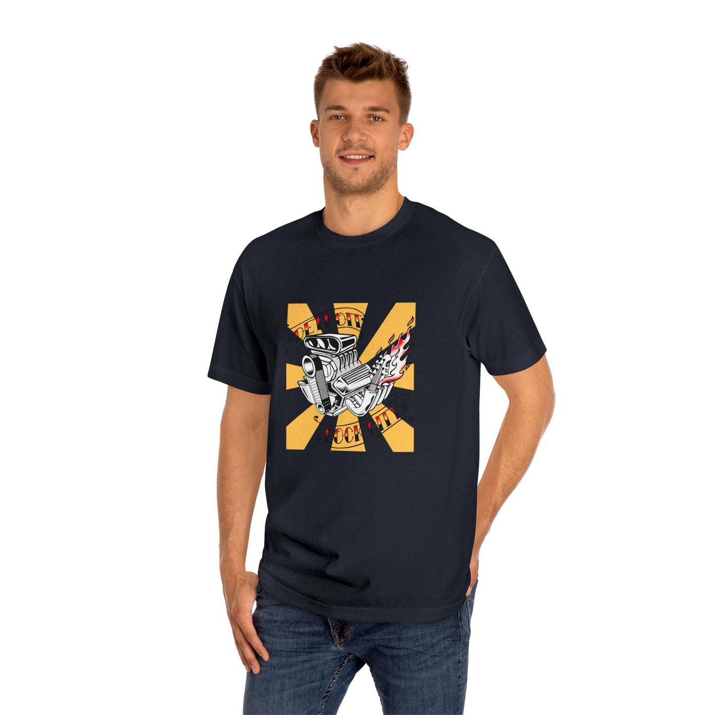 Detroit Rock City Rising Sun Tee, Retro T-Shirt, Hot Rod, Automotive, Rat Rod