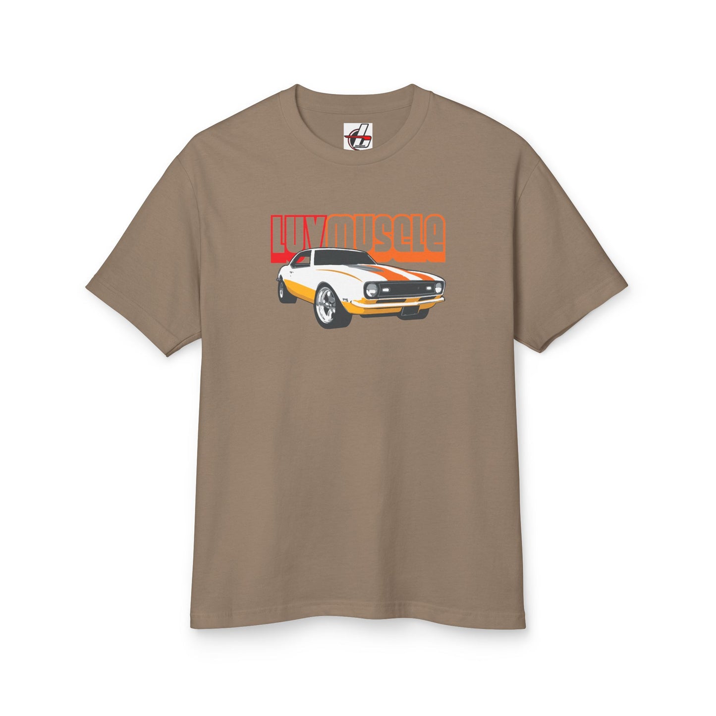 Muscle Car Graphic Tee for Car Lovers, Vintage Women's Style Shirt, Garment Dyed Tee, bonspeed Street Wear