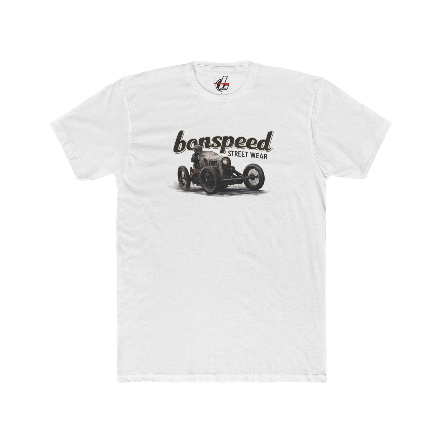 bonspeed Street Wear Vintage Race Car Tee — Sunday and Sideways in a Vintage Racer T-Shirt