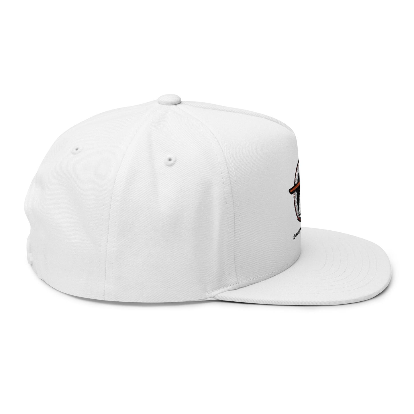 bonspeed Wheels Flat Bill Cap, Embroidered Design, Customizable Headwear, billet