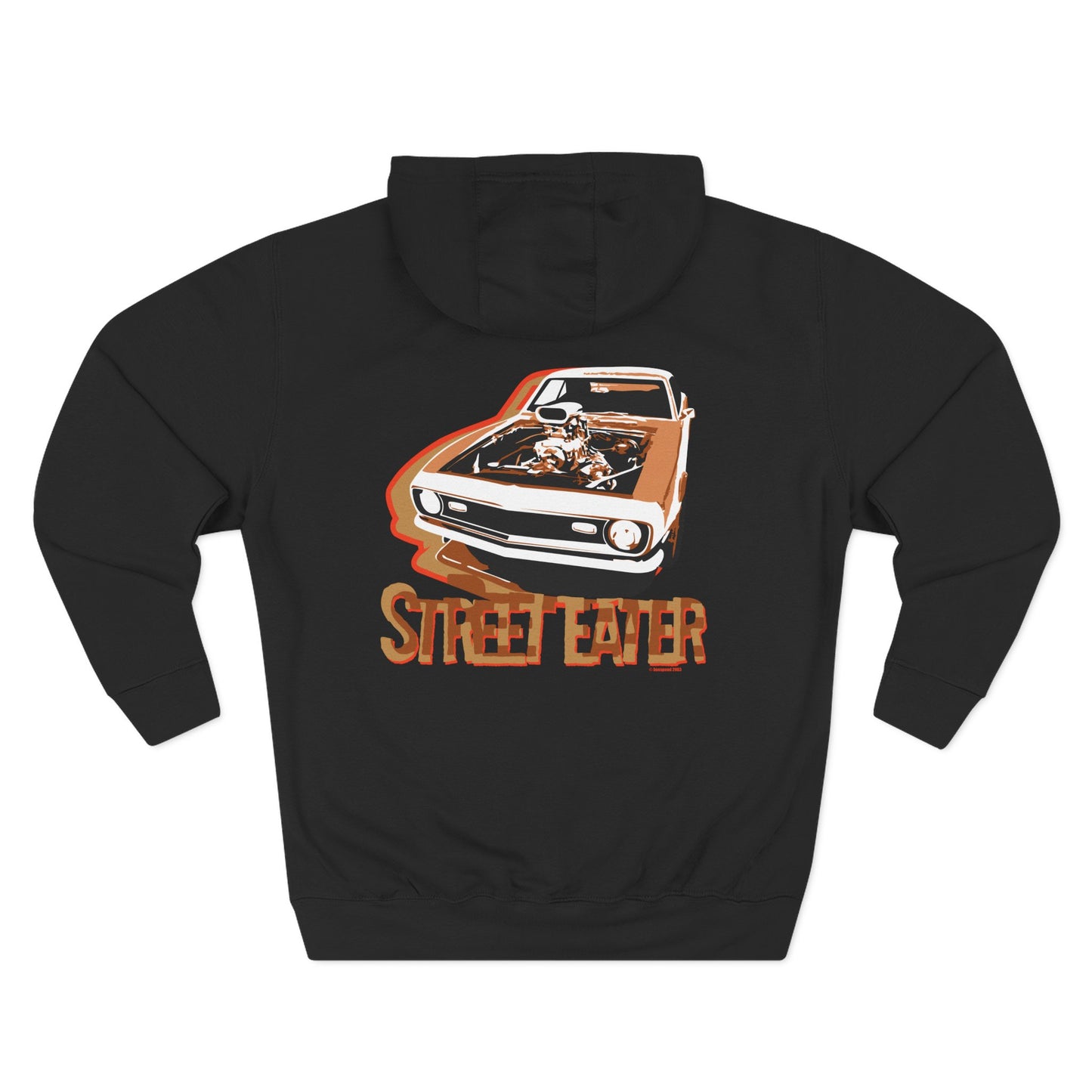 Street Eater Hoodie - Cool Car Graphic, Unisex Fleece, Camaro Street Machine