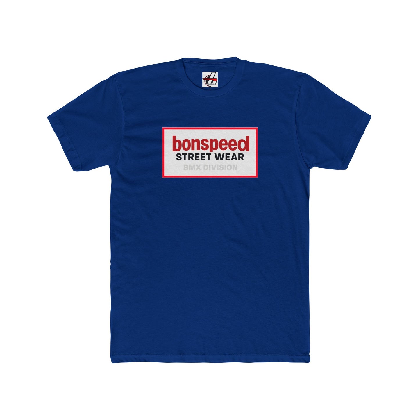 bonspeed Streetwear BMX Division Tee — Retro BMX Cross Up Graphic T-Shirt