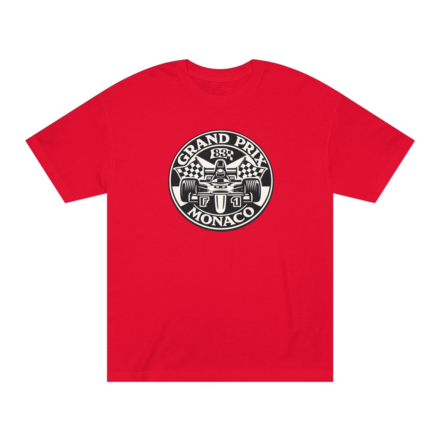 Monaco Grand Prix Racing Tee, Vintage F1 logo 1980s