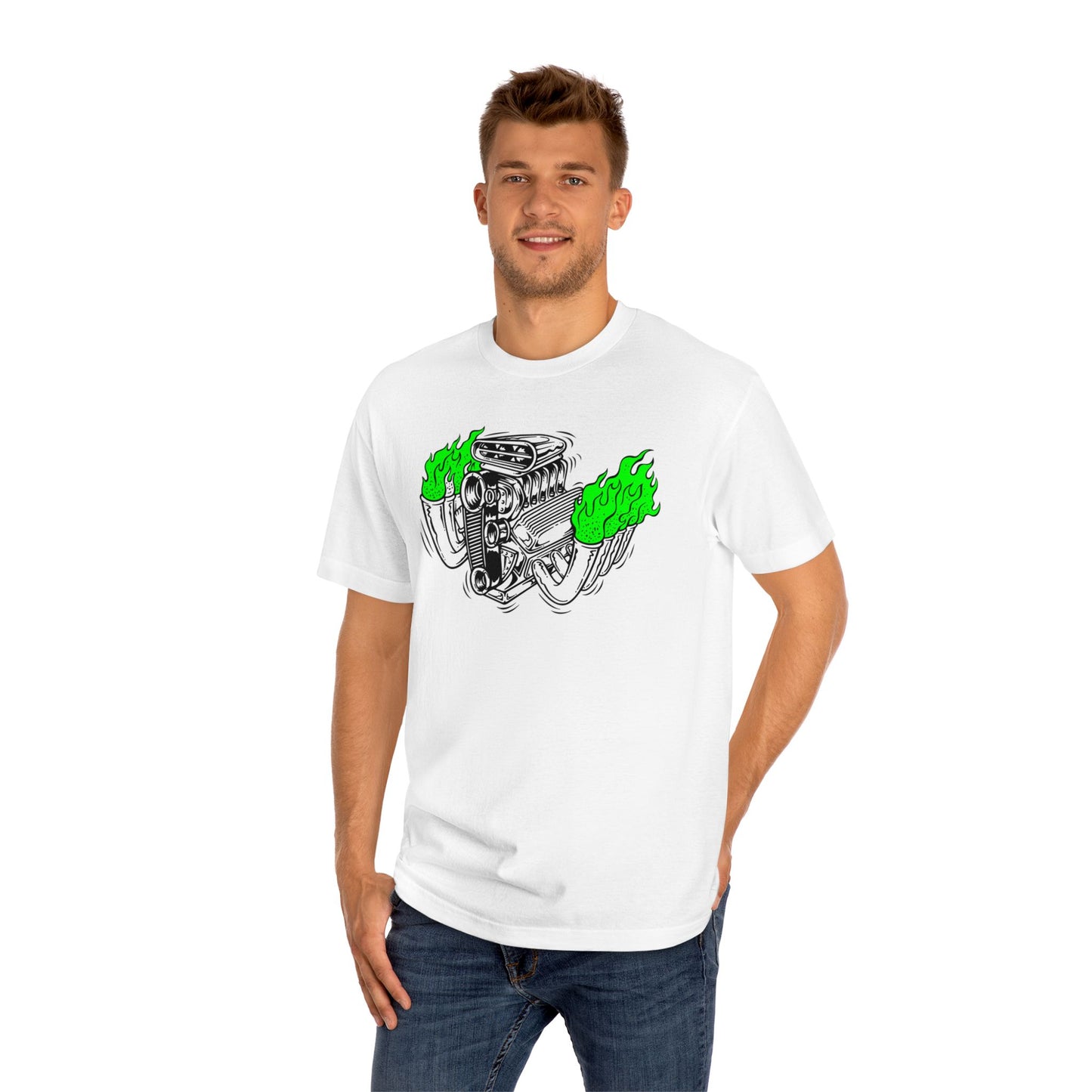 Blown Fink Motor Graphic Tee, Ed Roth Style Shirt, Flames, bonspeed Original