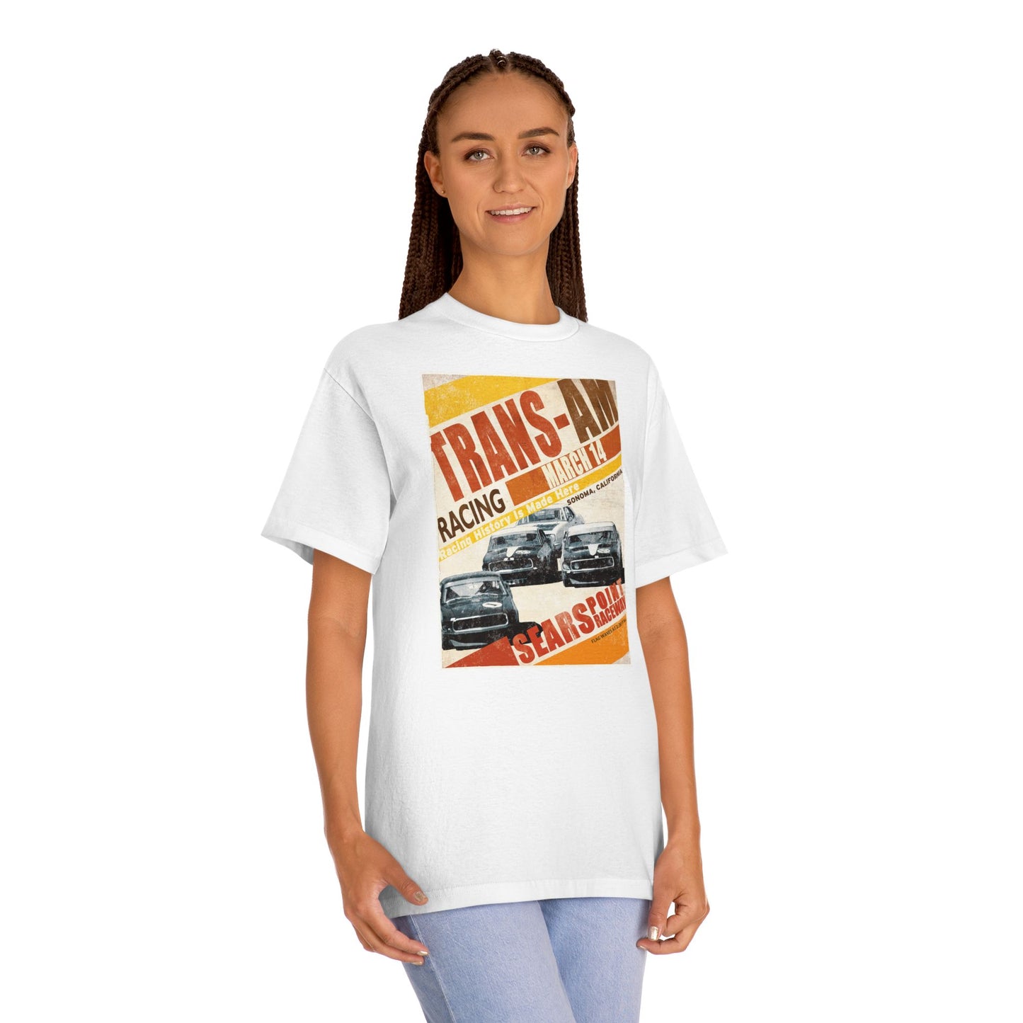 Sears Point Trans Am Racing Classic Tee, Vintage Car T-Shirt, Mustang Racing
