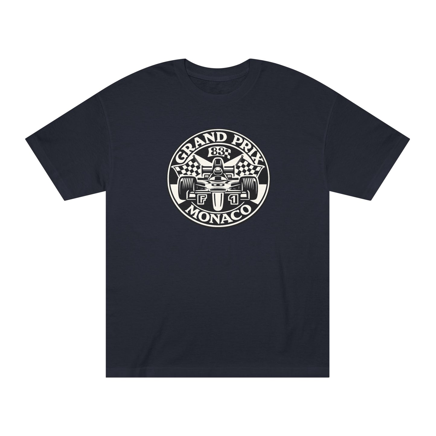 Monaco Grand Prix Racing Tee, Vintage F1 logo 1980s