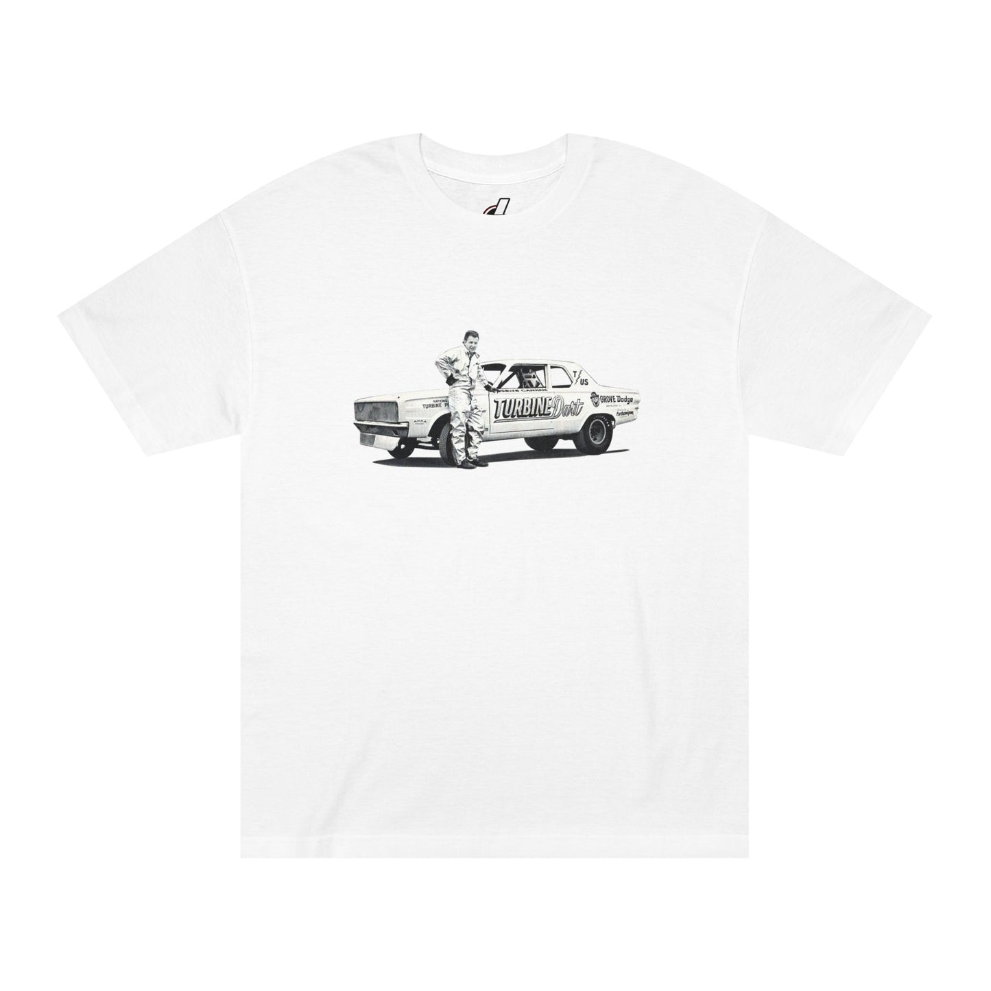 Turbine Drag Race Dart Car Graphic Tee for Vintage Enthusiasts, T-Shirt, Retro