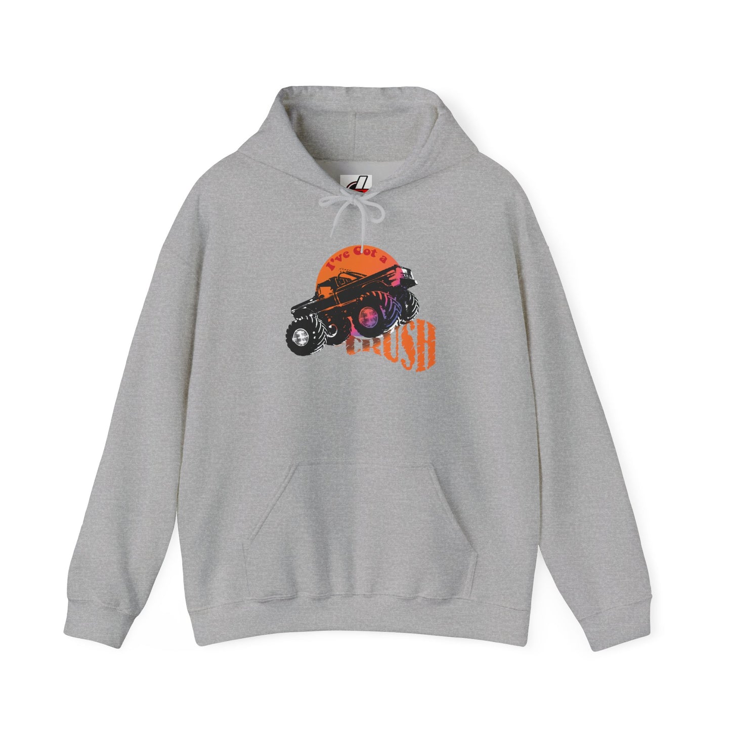 I've Got A Crush Monster Truck Hoodie, Unisex Sweatshirt Off-Road Lovers, Funny