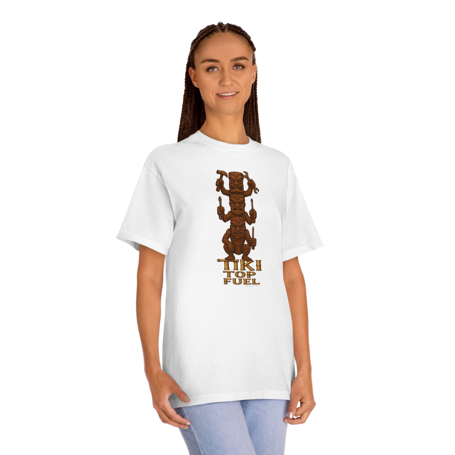Tiki Top Fuel Tee, Unisex Graphic Shirt, Tiki Totem, bonspeed Street Wear