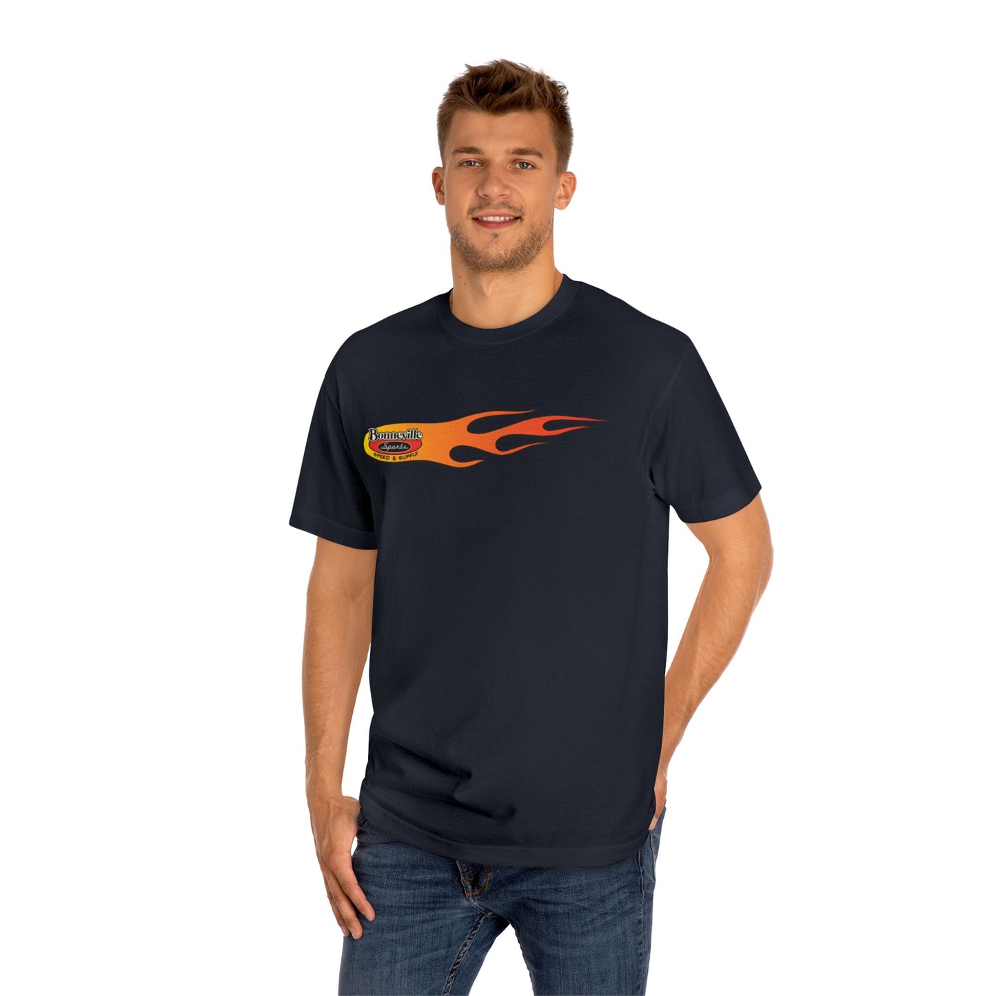 Flame Graphics Reissue Bonneville Speed & Supply Tee, bonspeed Graphic T-Shirt