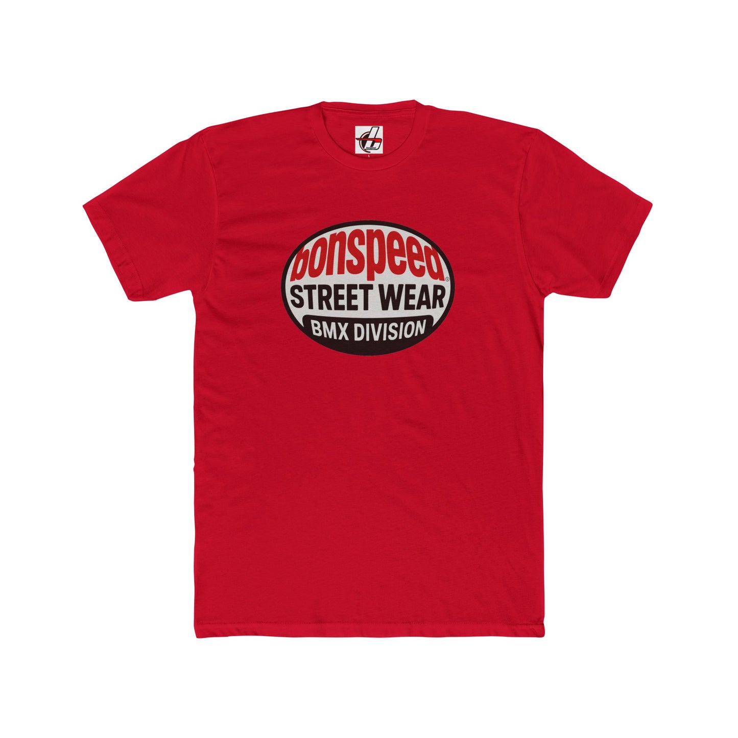 Bonspeed Street Wear BMX Division Tee — Retro Graphic T-Shirt, Old School Vintage Fisheye BMX