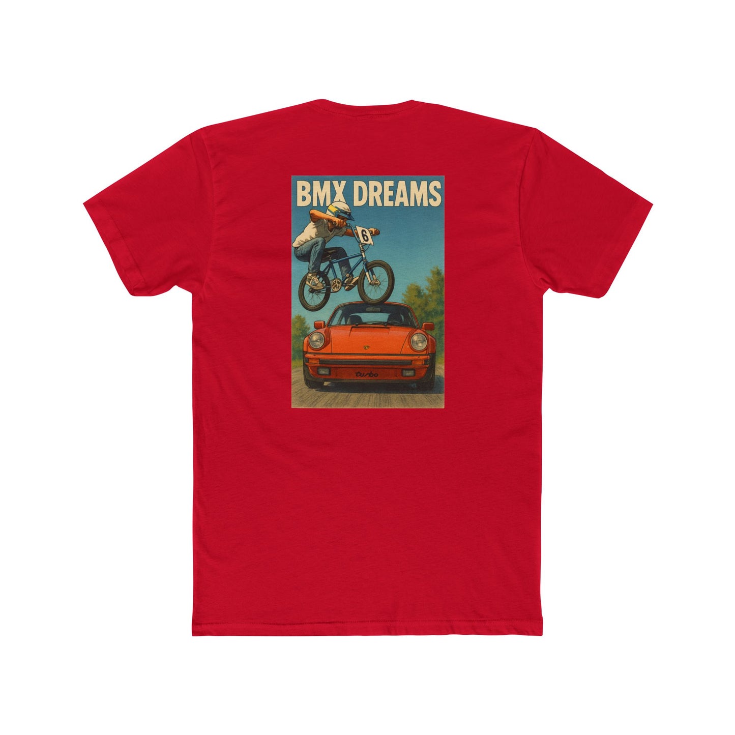 BMX Dreams Graphic Tee | Bicycle Stunt T-Shirt by bonspeed Street Wear, Jump The Car BMX