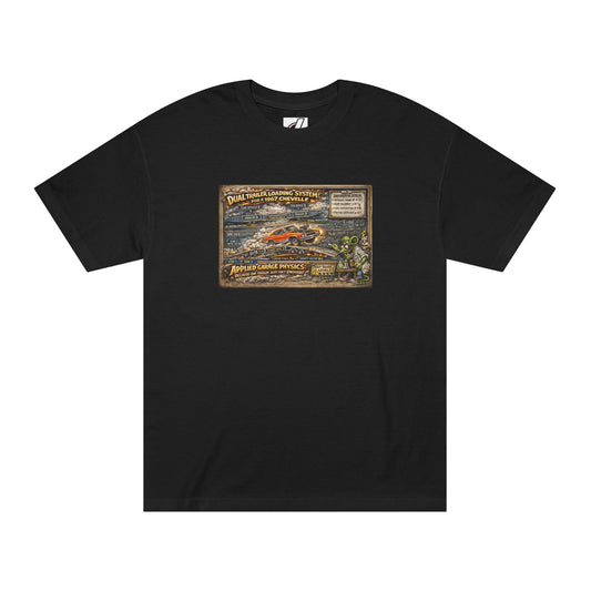 Dual Car Trailer Loading Method T-Shirt, Funny Rat Fink Style 67 Chevelle Shirt