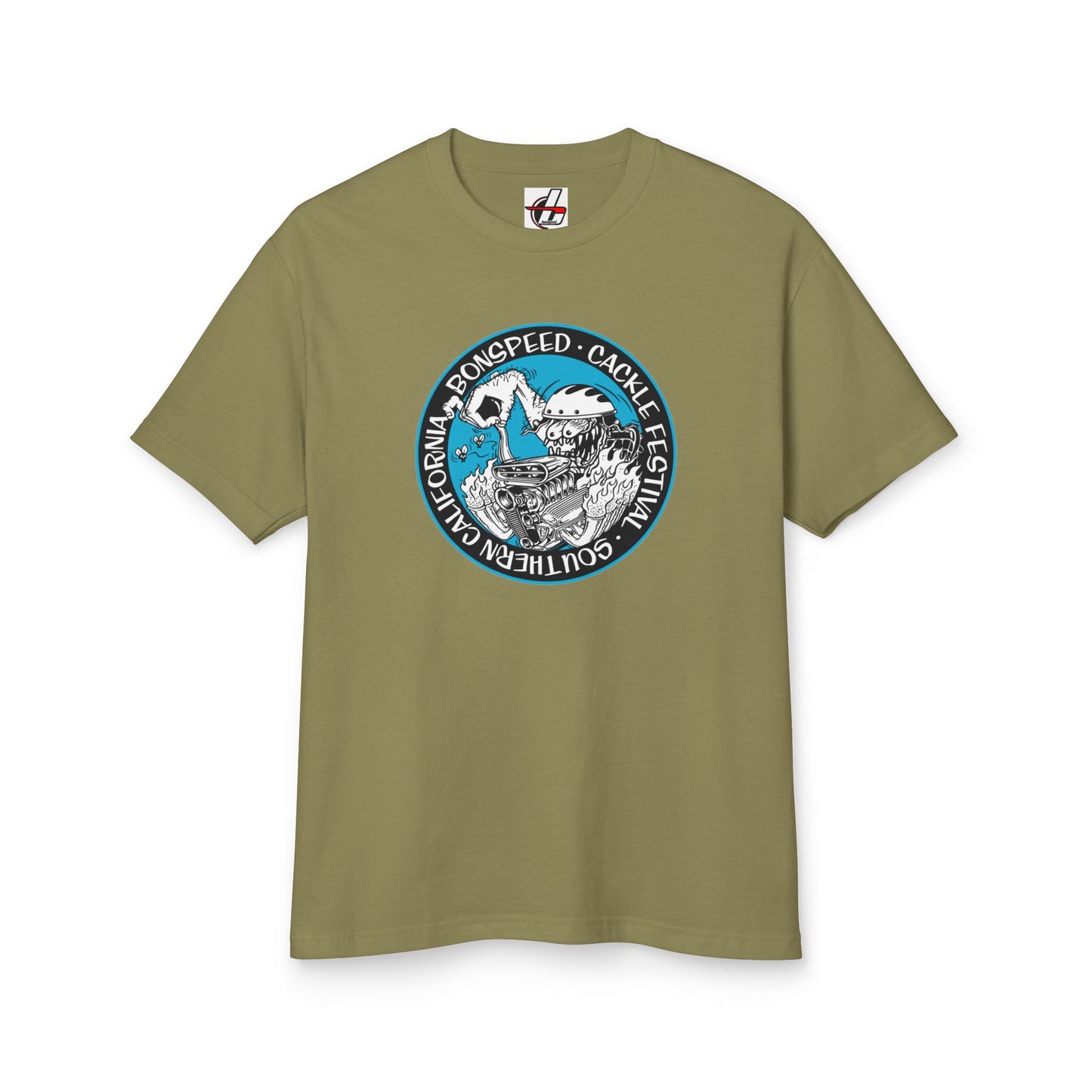 Cacklefest Fink Style Garment-Dyed Heavyweight Tee, Hot Rod T-Shirt, Graphic Cotton Shirt, bonspeed Street Wear T-Shirt