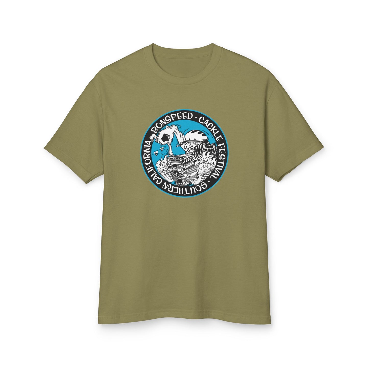 Cacklefest Fink Style Garment-Dyed Heavyweight Tee, Hot Rod T-Shirt, Graphic Cotton Shirt, bonspeed Street Wear T-Shirt