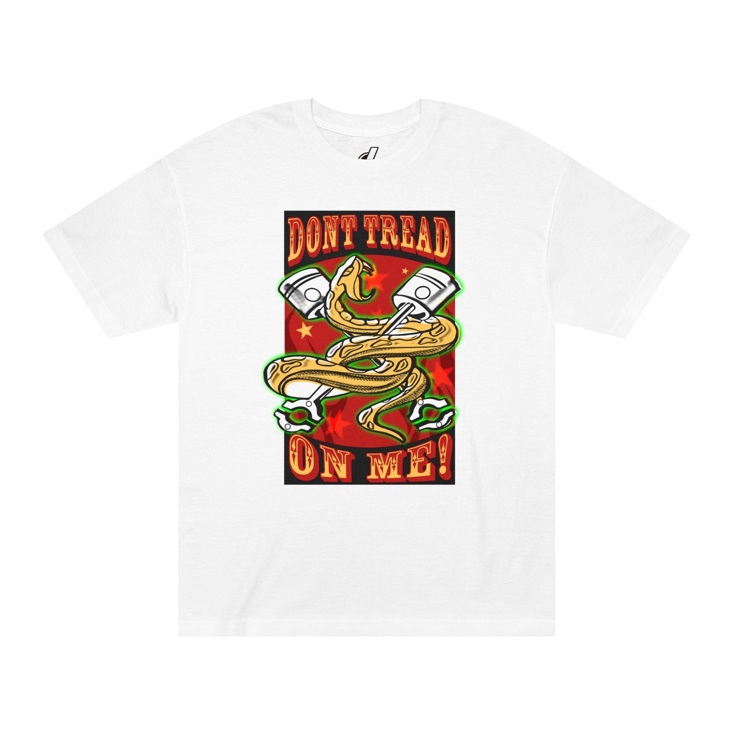 Tattoo-Inspired Don't Tread on Me Unisex Tee, Graphic T-shirt, Rat Rod, bonspeed