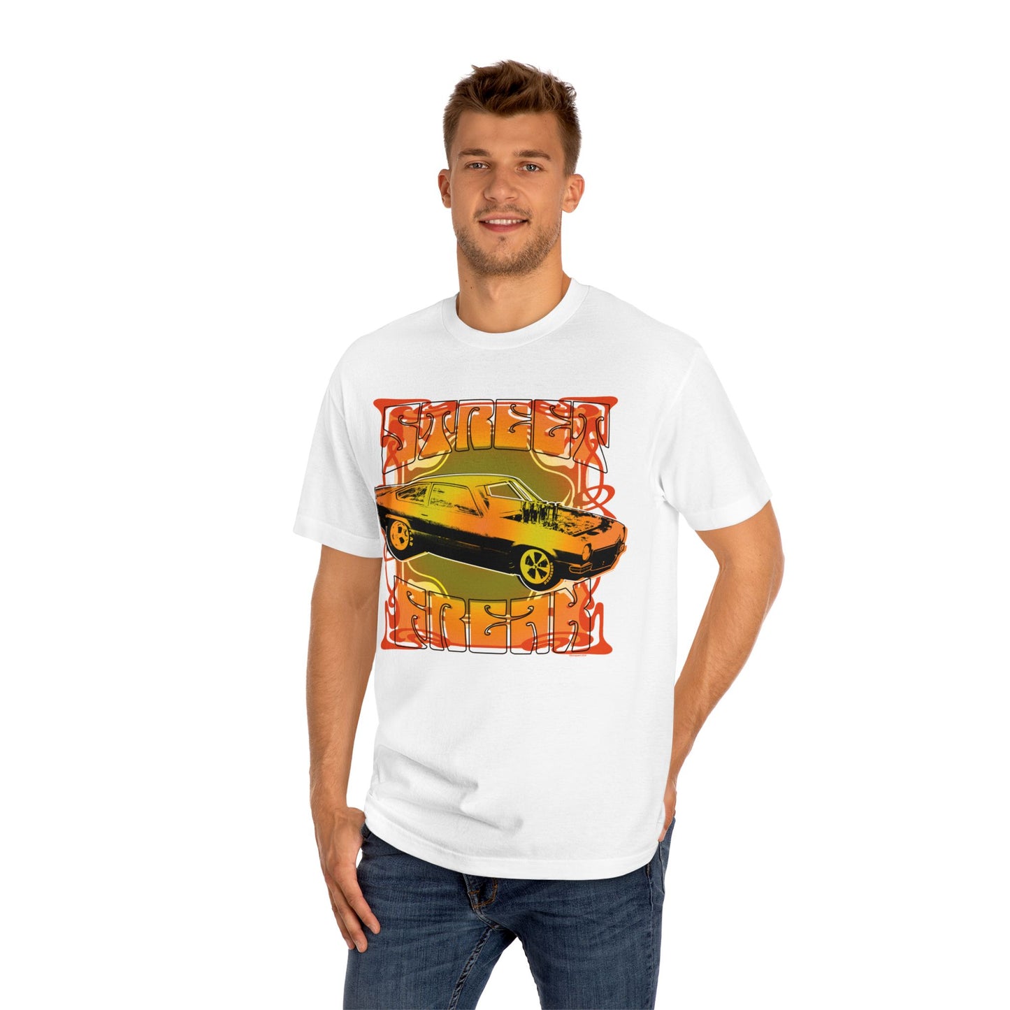 Street Freak Tee, Vintage Vega Muscle Car T-Shirt, 70's Style Graphic, bonspeed