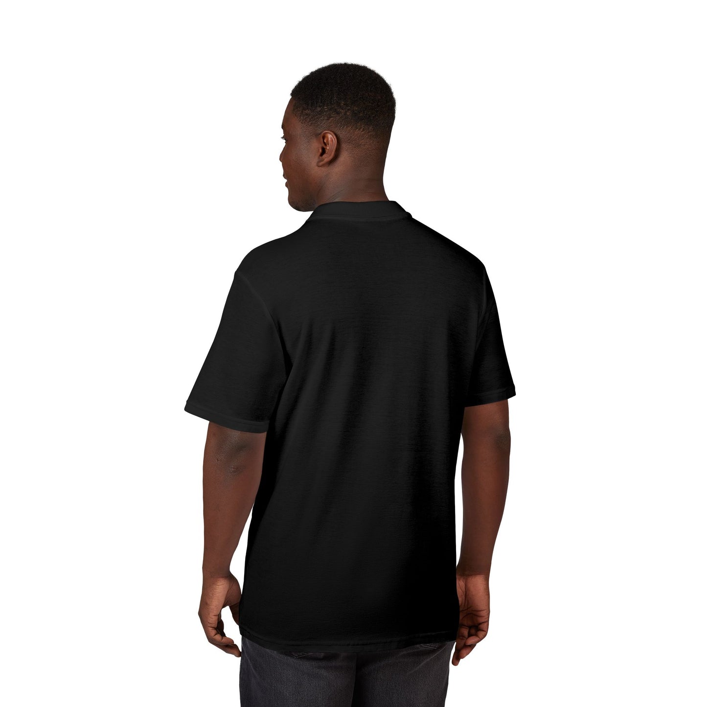 bonspeed Flat Bottom Drag Boat Unisex Pique Polo Shirt (Embroidery) SEA Icon