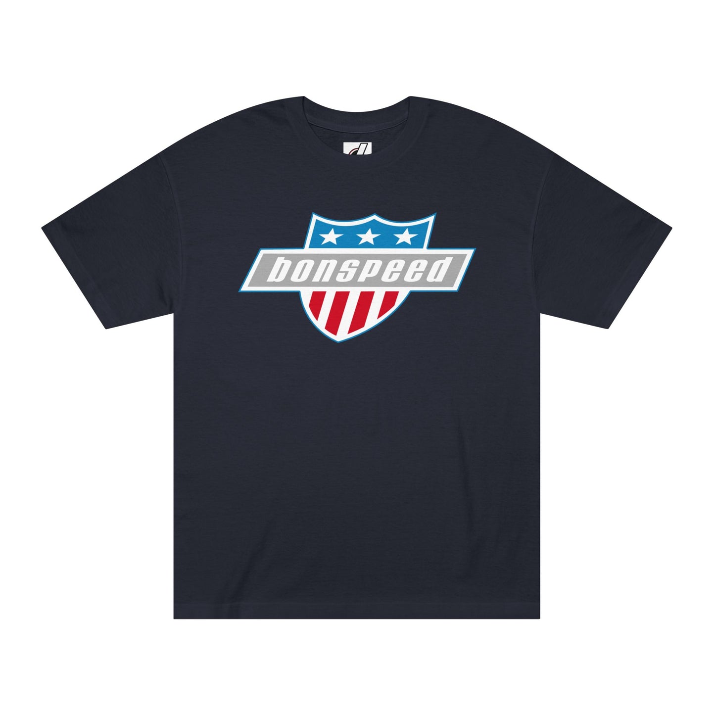 bonspeed American Shield Graphic Tee, Muscle Car Style, Performance T-Shirt