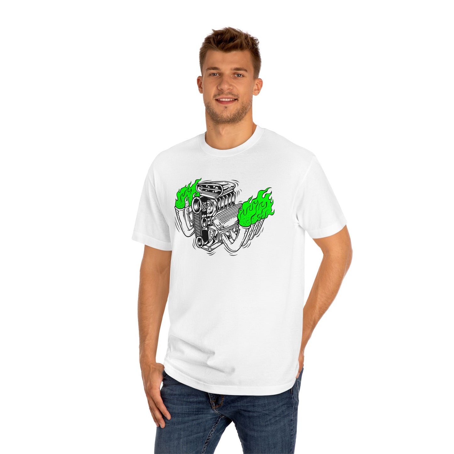 Fink Flame Graphic Tee | Giant Greens Falmes, Ed Roth, Rat Fink Style, Hot Rod Drag Race Shirt