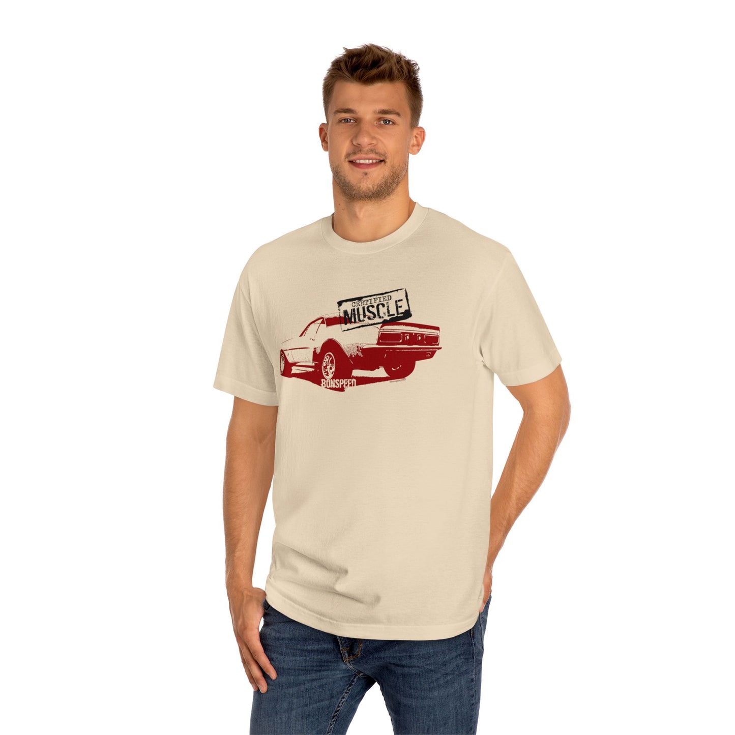 Certified Muscle bonspeed Tee, Muscle Car Camaro on Your Chest, T-Shirt