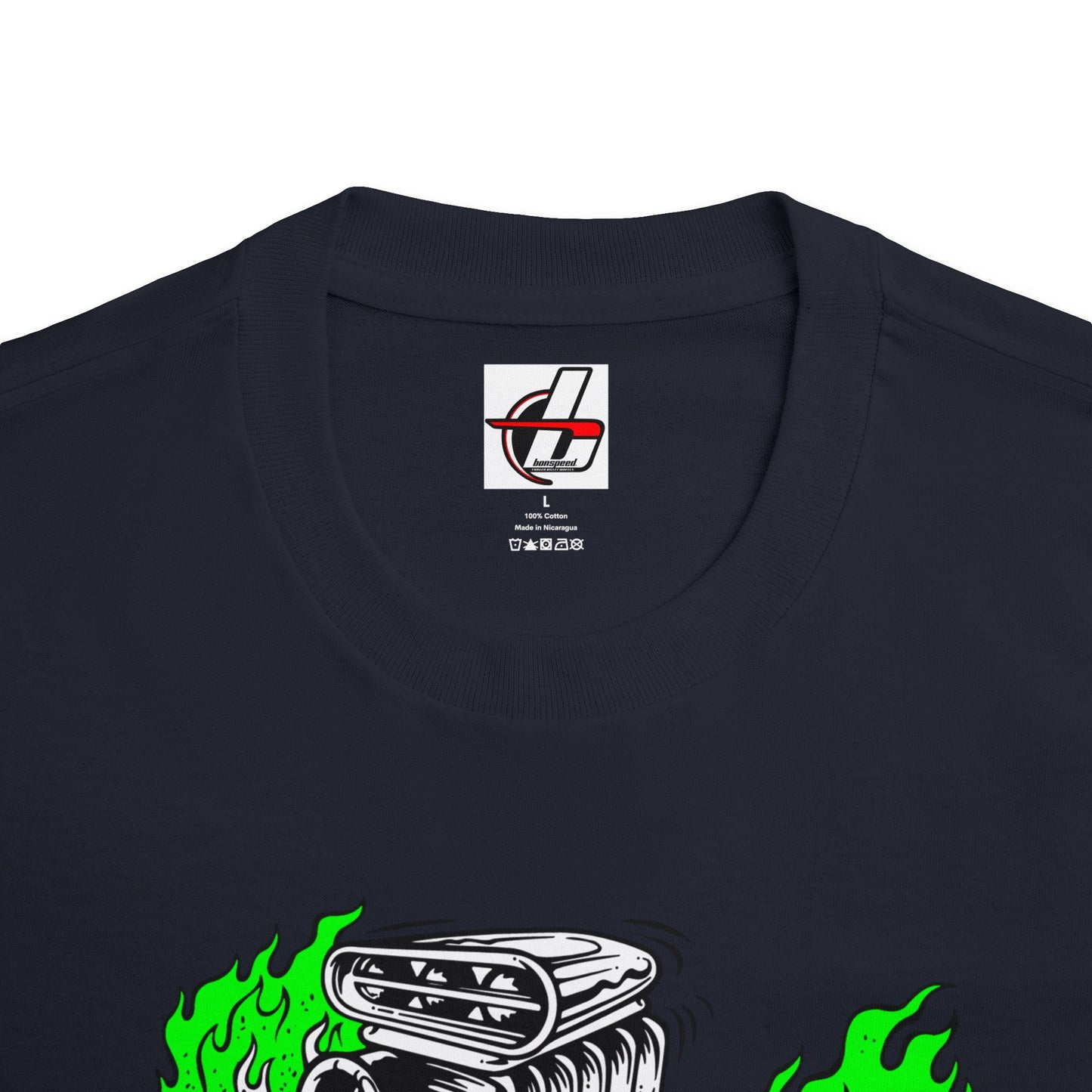 Fink Flame Graphic Tee | Giant Greens Falmes, Ed Roth, Rat Fink Style, Hot Rod Drag Race Shirt