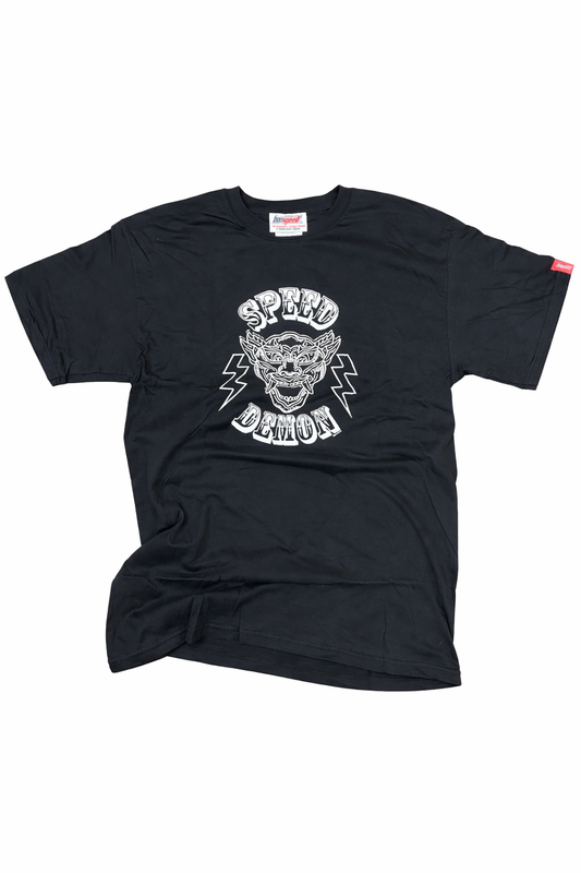 Speed Demon Black T-Shirt Printed Front & Back